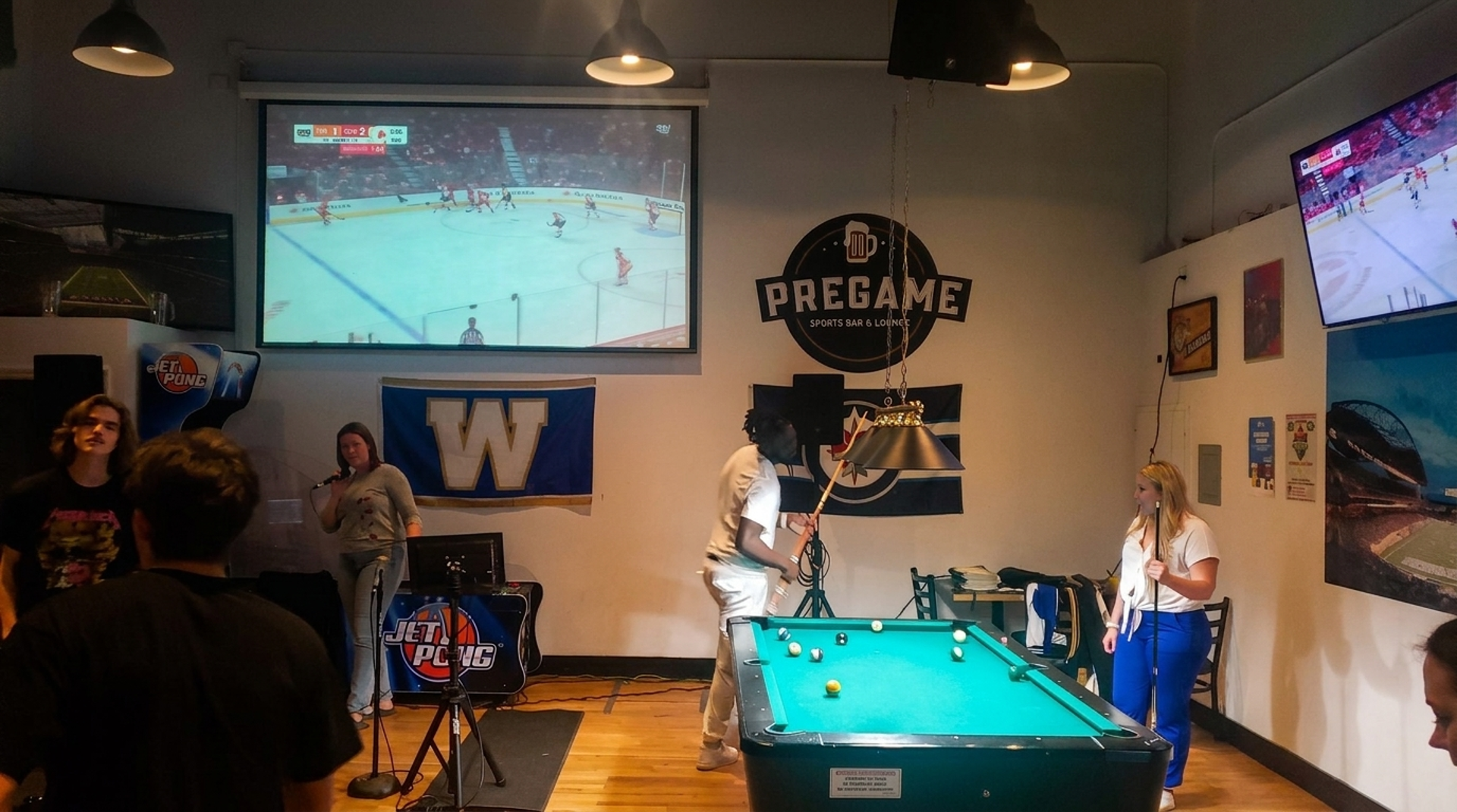 Pool, darts and karaoke